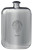 Aiton Family Crest Design Pocket Hip Flask 6oz Rounded Polished Pewter