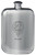 Duffie Family Crest Design Pocket Hip Flask 6oz Rounded Polished Pewter