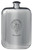 MacCrain Family Crest Design Pocket Hip Flask 6oz Rounded Polished Pewter