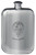 MacAlaster Family Crest Design Pocket Hip Flask 6oz Rounded Polished Pewter
