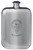 Hutcheson Family Crest Design Pocket Hip Flask 6oz Rounded Polished Pewter