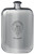 MacBride Family Crest Design Pocket Hip Flask 6oz Rounded Polished Pewter