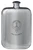 MacChlerich Family Crest Design Pocket Hip Flask 6oz Rounded Polished Pewter