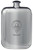 Grierson Family Crest Design Pocket Hip Flask 6oz Rounded Polished Pewter