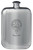 MacCunn Family Crest Design Pocket Hip Flask 6oz Rounded Polished Pewter
