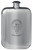 Hawthorn Family Crest Design Pocket Hip Flask 6oz Rounded Polished Pewter