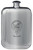 MacIvor Family Crest Design Pocket Hip Flask 6oz Rounded Polished Pewter