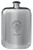 MacGown Family Crest Design Pocket Hip Flask 6oz Rounded Polished Pewter