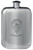 MacKeachan Family Crest Design Pocket Hip Flask 6oz Rounded Polished Pewter