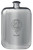 MacFie Family Crest Design Pocket Hip Flask 6oz Rounded Polished Pewter