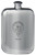 Isles Family Crest Design Pocket Hip Flask 6oz Rounded Polished Pewter