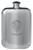 MacKerchar Family Crest Design Pocket Hip Flask 6oz Rounded Polished Pewter