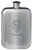MacDougall Family Crest Design Pocket Hip Flask 6oz Rounded Polished Pewter