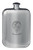 MacGruther Family Crest Design Pocket Hip Flask 6oz Rounded Polished Pewter