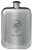 MacCartair Family Crest Design Pocket Hip Flask 6oz Rounded Polished Pewter
