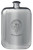 Hutchinson Family Crest Design Pocket Hip Flask 6oz Rounded Polished Pewter