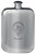 MacLarty Family Crest Design Pocket Hip Flask 6oz Rounded Polished Pewter