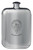 MacKelloch Family Crest Design Pocket Hip Flask 6oz Rounded Polished Pewter