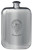 MacKichan Family Crest Design Pocket Hip Flask 6oz Rounded Polished Pewter