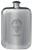 Toward Family Crest Design Pocket Hip Flask 6oz Rounded Polished Pewter