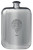 Sim Family Crest Design Pocket Hip Flask 6oz Rounded Polished Pewter