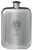 Yuille Family Crest Design Pocket Hip Flask 6oz Rounded Polished Pewter