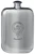 MacPhun Family Crest Design Pocket Hip Flask 6oz Rounded Polished Pewter