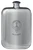 MacMartin Family Crest Design Pocket Hip Flask 6oz Rounded Polished Pewter