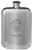 MacQuartie Family Crest Design Pocket Hip Flask 6oz Rounded Polished Pewter