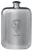 MacOwl Family Crest Design Pocket Hip Flask 6oz Rounded Polished Pewter