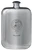 MacNair Family Crest Design Pocket Hip Flask 6oz Rounded Polished Pewter