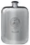MacNiter Family Crest Design Pocket Hip Flask 6oz Rounded Polished Pewter
