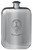 MacWalrick Family Crest Design Pocket Hip Flask 6oz Rounded Polished Pewter