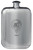 Urie Family Crest Design Pocket Hip Flask 6oz Rounded Polished Pewter