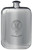 Sandilands Family Crest Design Pocket Hip Flask 6oz Rounded Polished Pewter