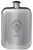 Revie Family Crest Design Pocket Hip Flask 6oz Rounded Polished Pewter