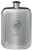 MacOwen Family Crest Design Pocket Hip Flask 6oz Rounded Polished Pewter