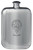 MacLeish Family Crest Design Pocket Hip Flask 6oz Rounded Polished Pewter
