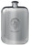 MacLaverty Family Crest Design Pocket Hip Flask 6oz Rounded Polished Pewter