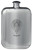 Morris Family Crest Design Pocket Hip Flask 6oz Rounded Polished Pewter