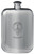 MacSorley Family Crest Design Pocket Hip Flask 6oz Rounded Polished Pewter