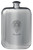 MacNuyer Family Crest Design Pocket Hip Flask 6oz Rounded Polished Pewter