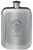 Mark Family Crest Design Pocket Hip Flask 6oz Rounded Polished Pewter