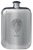 Watt Family Crest Design Pocket Hip Flask 6oz Rounded Polished Pewter