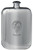 MacPeter Family Crest Design Pocket Hip Flask 6oz Rounded Polished Pewter