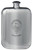 MacQuhirr Family Crest Design Pocket Hip Flask 6oz Rounded Polished Pewter