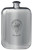 MacMunn Family Crest Design Pocket Hip Flask 6oz Rounded Polished Pewter