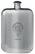 Young Family Crest Design Pocket Hip Flask 6oz Rounded Polished Pewter
