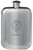 MacManus Family Crest Design Pocket Hip Flask 6oz Rounded Polished Pewter
