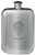 Mackinven Family Crest Design Pocket Hip Flask 6oz Rounded Polished Pewter